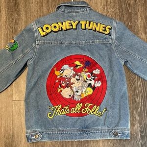 Looney Tunes Genuine Cakeworthy Denim Jacket S NWT